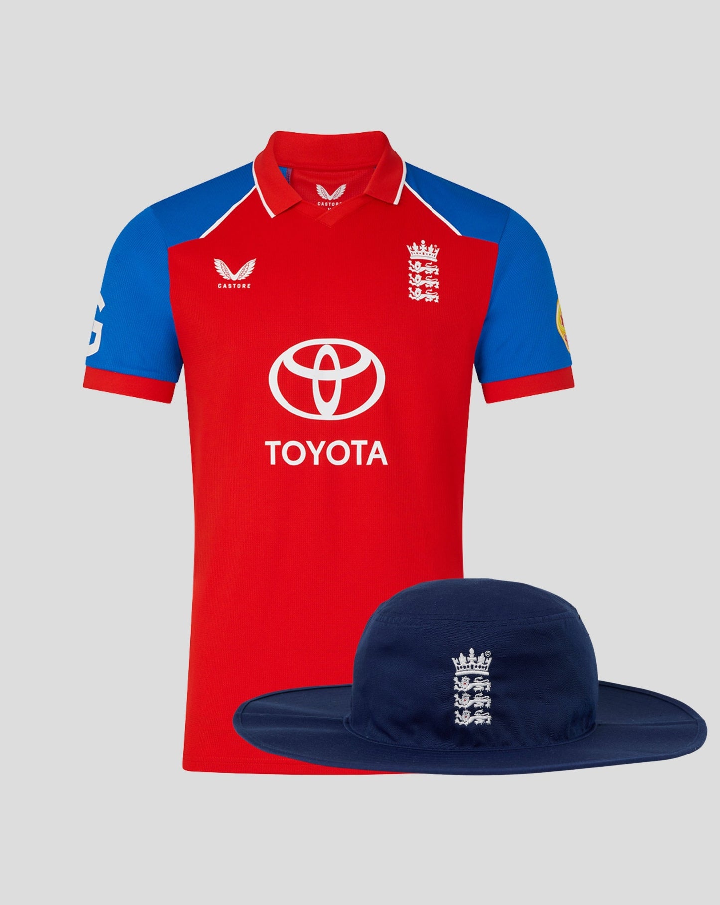 England Cricket Men's 26/27 T20 Shirt And Hat Bundle - Worth £110