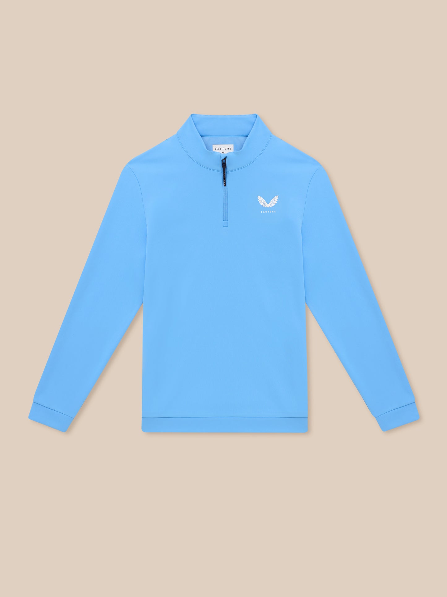 Golf Club Classic 1/4 Zip Top - Cool Blue/White