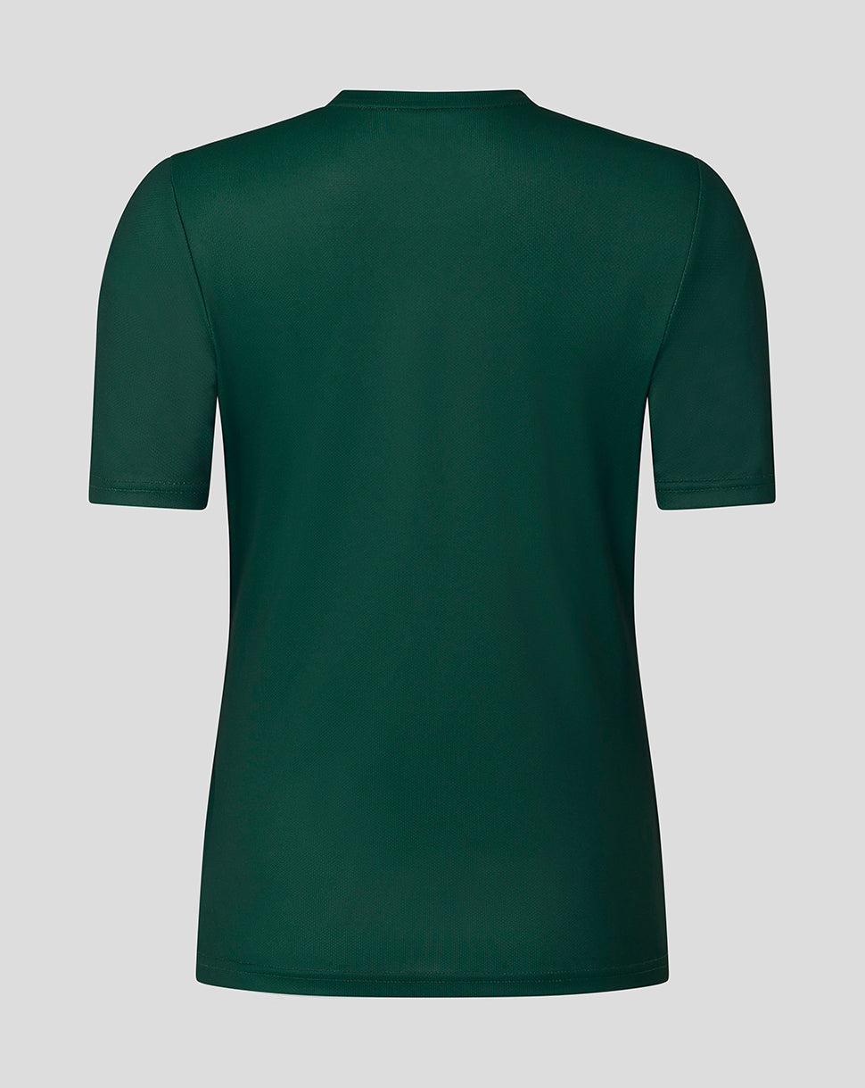 Leicester Tigers Women's 25/26 Warm Up T-Shirt - Dark Green