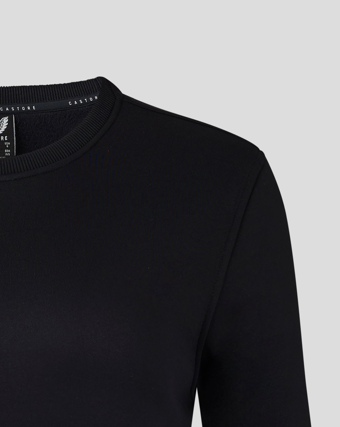 Womens Brushback Sweatshirt - Caviar