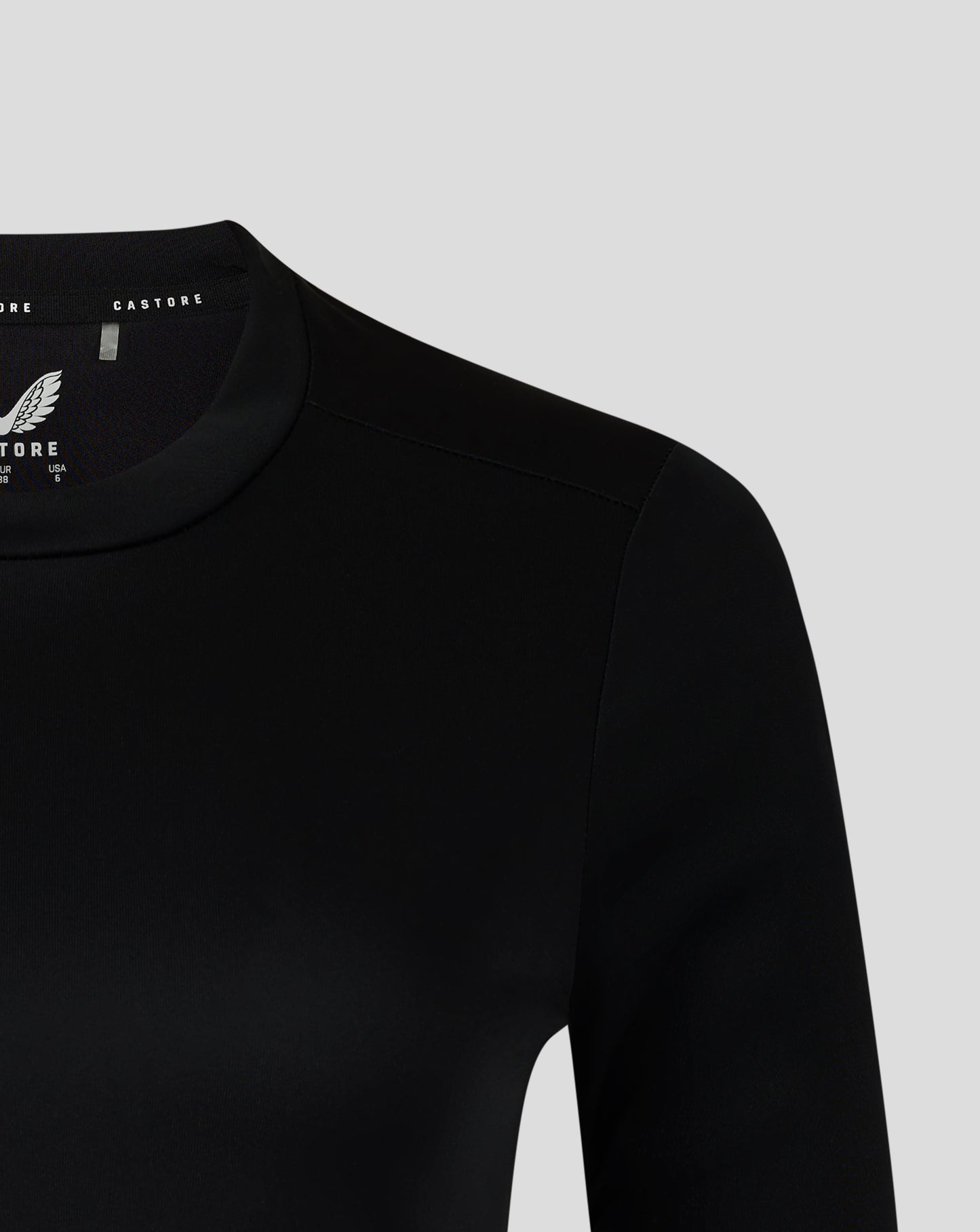 Womens Long Sleeve Performance Tee - Caviar
