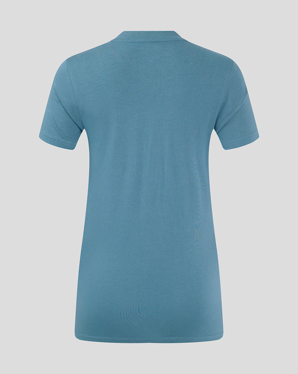 Mansfield Women's 24/25 Training Logo Tee - Light Blue
