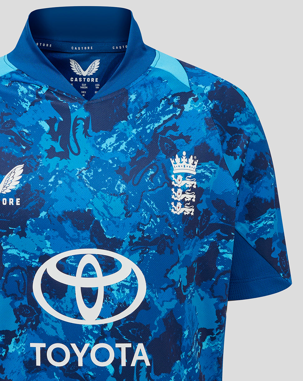 England Cricket Odi Junior Short Sleeve Shirt 25/26