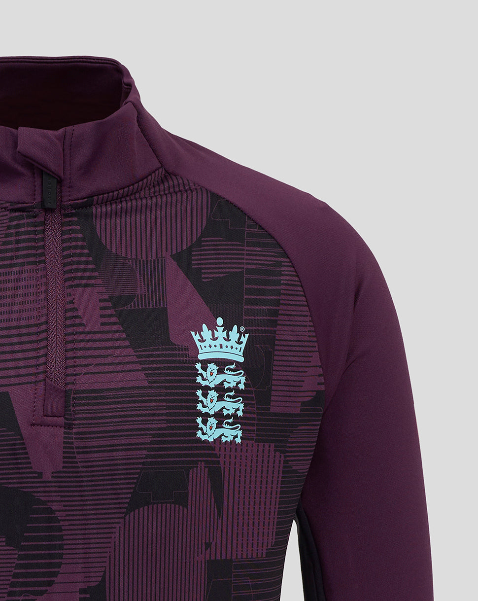 England Cricket Training Junior 1/4 Zip Top 25/26