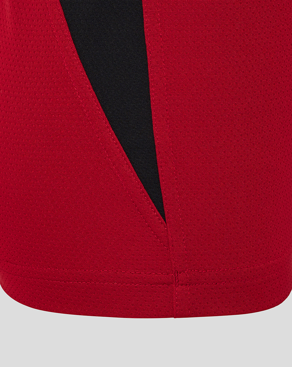 Saracens Junior 25/26 Training Short Sleeve Tee - Rhythmic Red