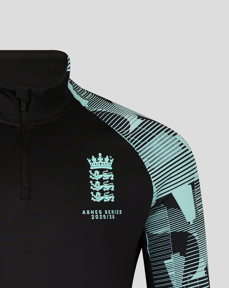 England Cricket Ashes Men's 25/26 Pro Quarter Zip Training Top