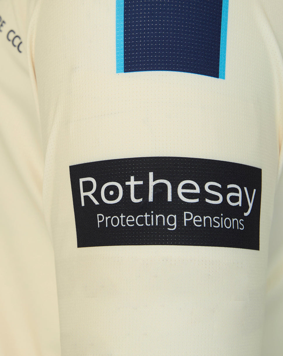 Yorkshire Cricket Men's 26/27 County Champs Short Sleeve Jersey - Cream