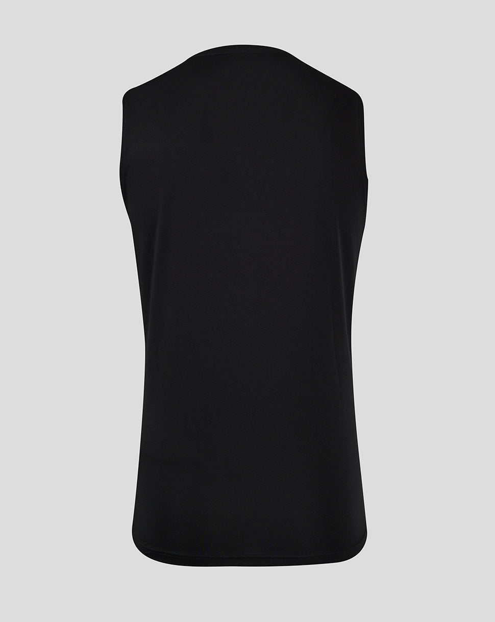 Geometric Printed Mens Singlet - Black / Phantom