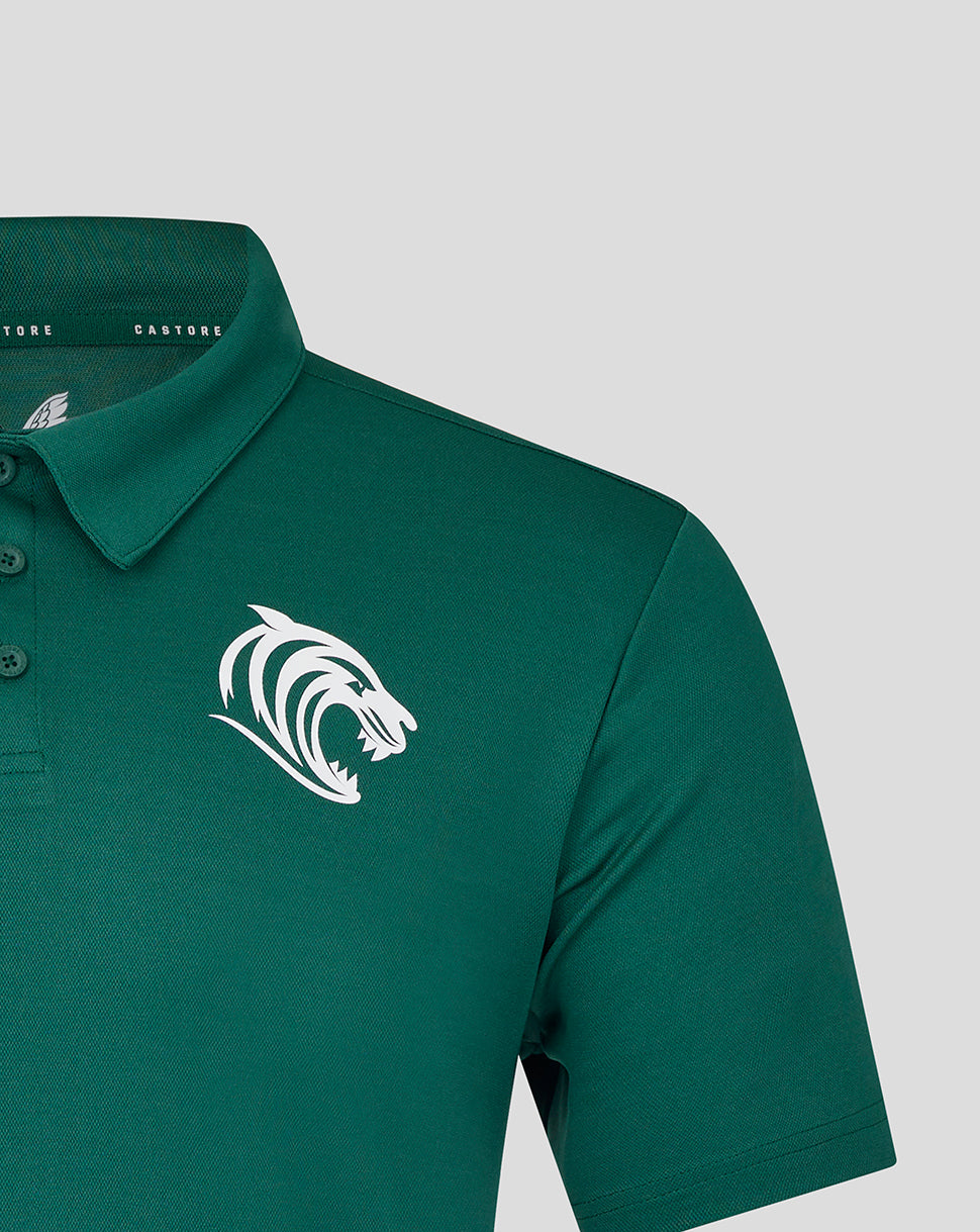 Leicester Tigers Men's 25/26 Short Sleeve Training Polo - Botanical