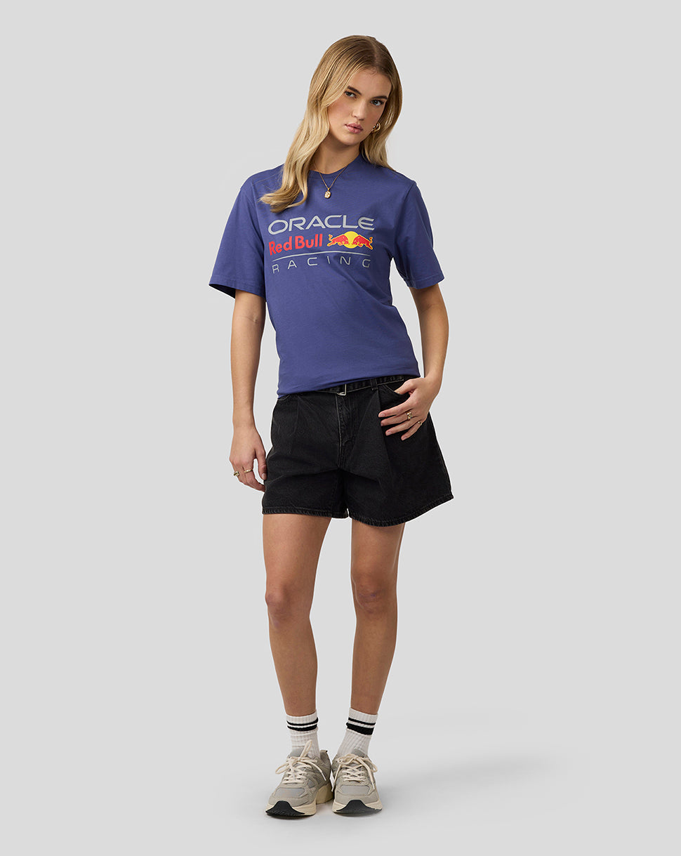 Oracle Red Bull Racing Unisex Large Front Logo T-Shirt - Skipper Blue