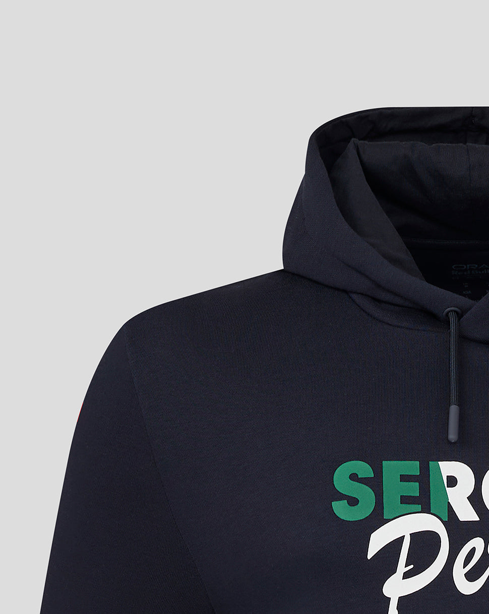 Oracle Red Bull Racing Unisex Sergio Perez Flag Pullover Hoodie - Night Sky