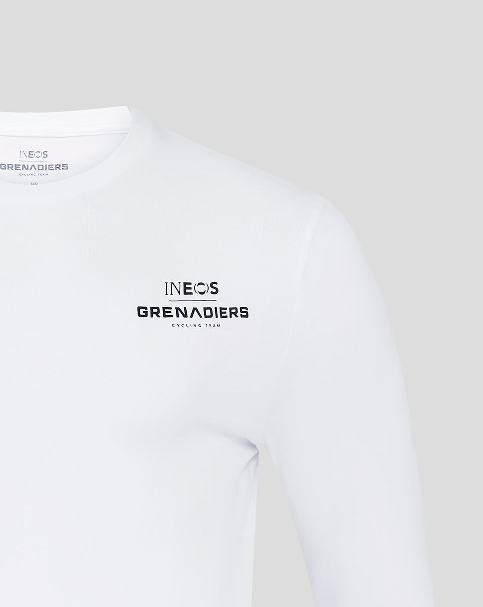 INEOS Grenadiers Unisex Core Monobrand Long Sleeve T-Shirt - White