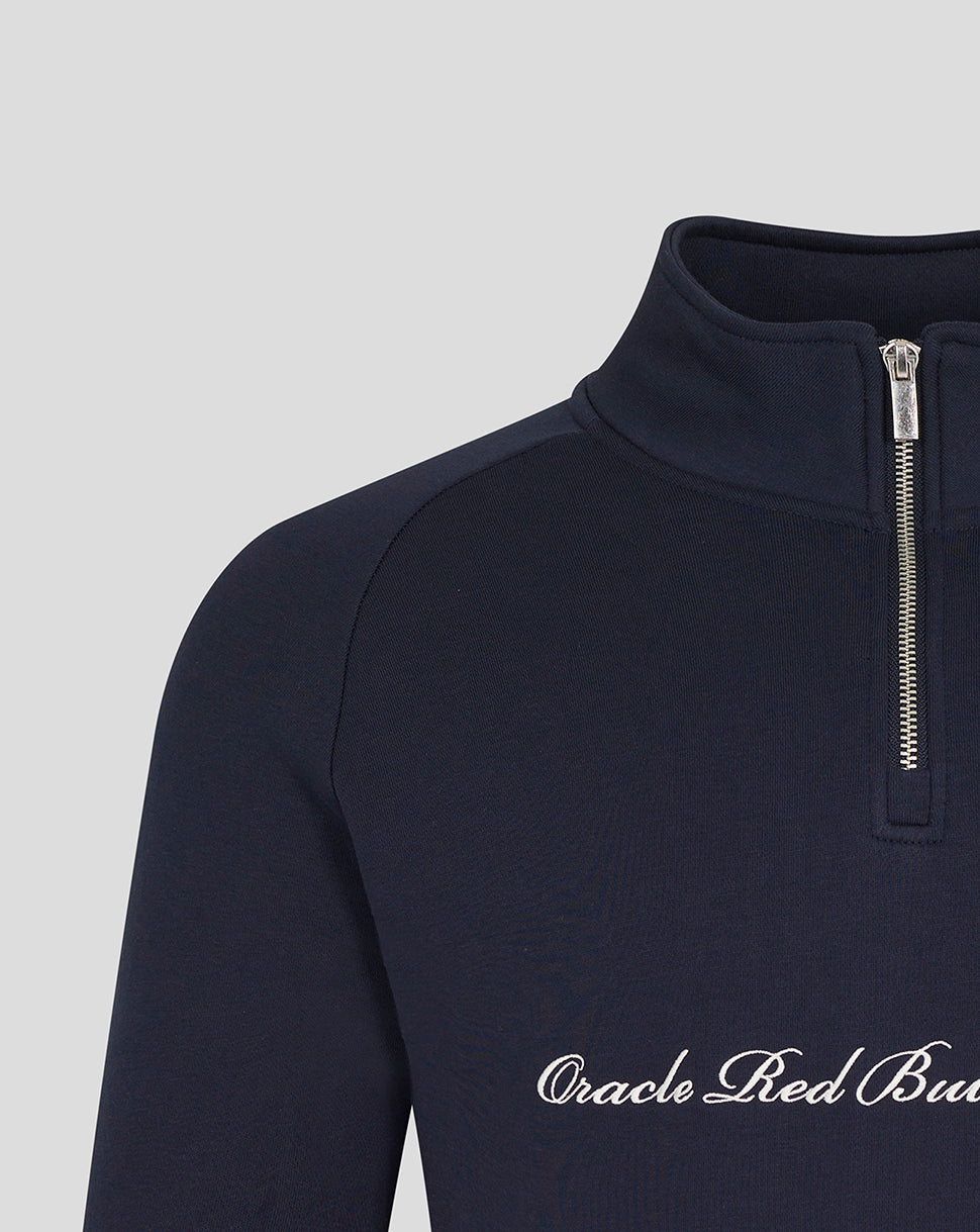 Oracle Red Bull Racing Unisex Script Quarter Zip - Night Sky