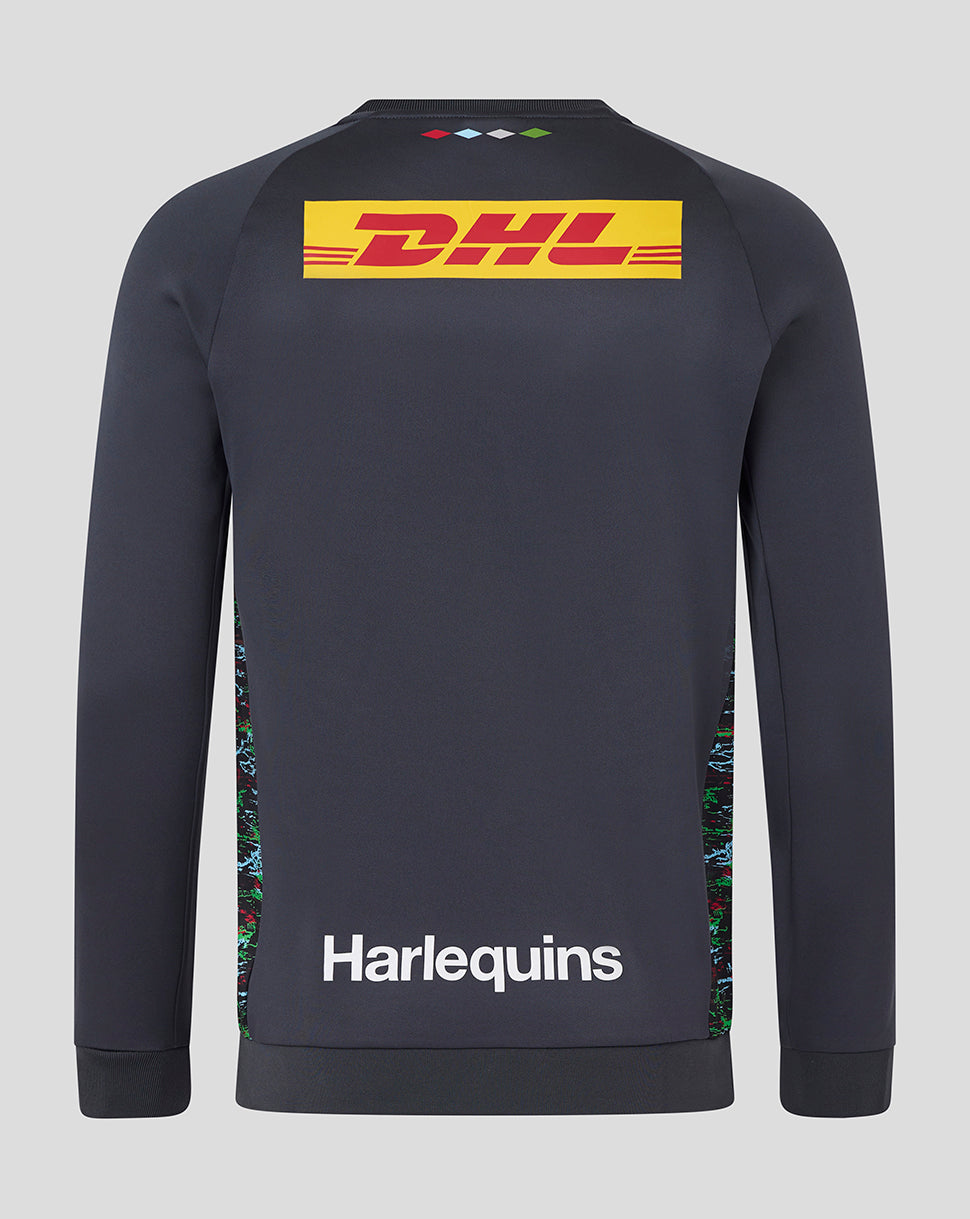 Harlequins Men's 25/26 Training Sweatshirt - Ebony