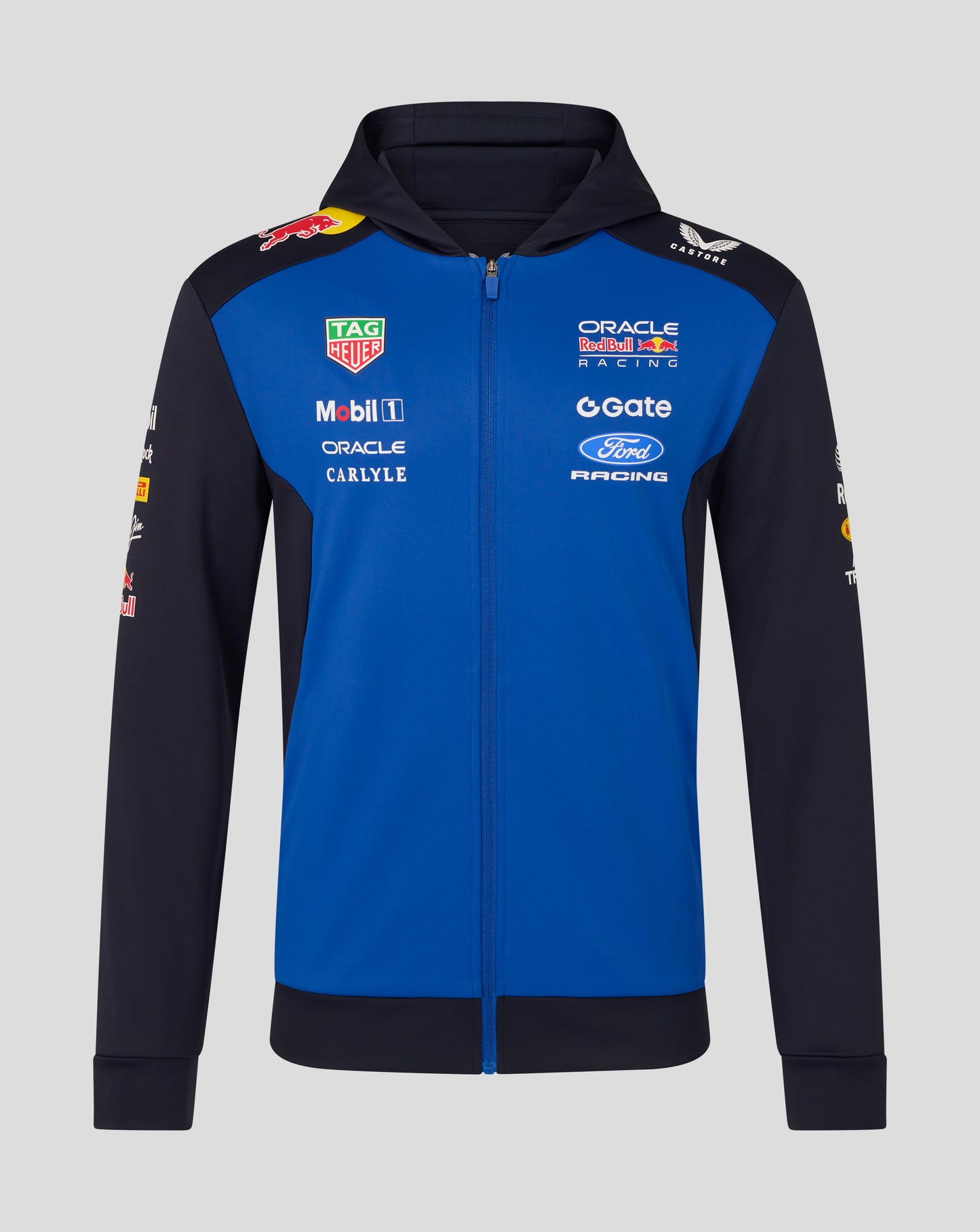 Oracle Red Bull Racing Unisex Teamline Full Zip Hoodie - Night Sky / Surf The Web