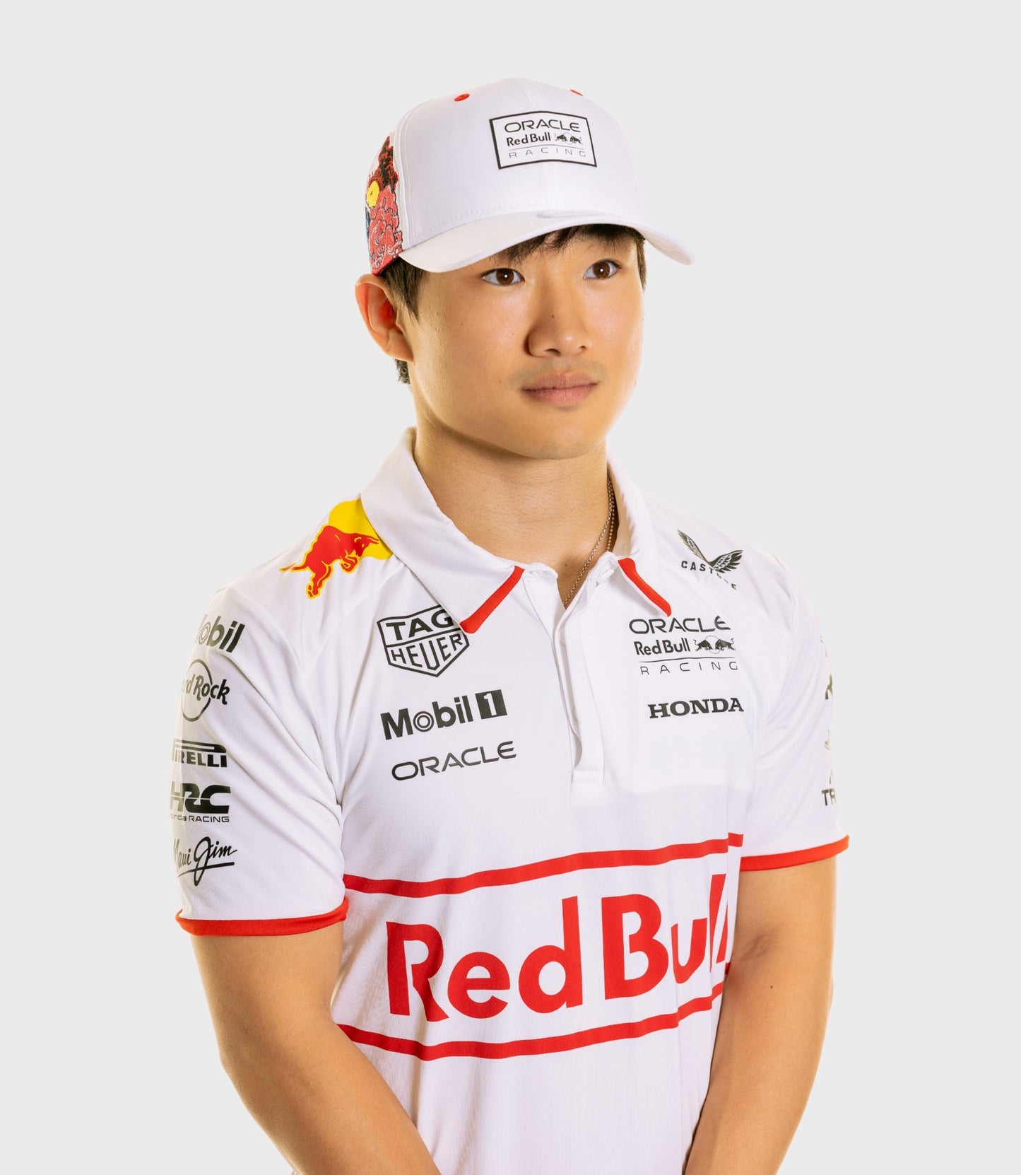 Oracle Red Bull Racing Unisex Japan Special Track Polo - White