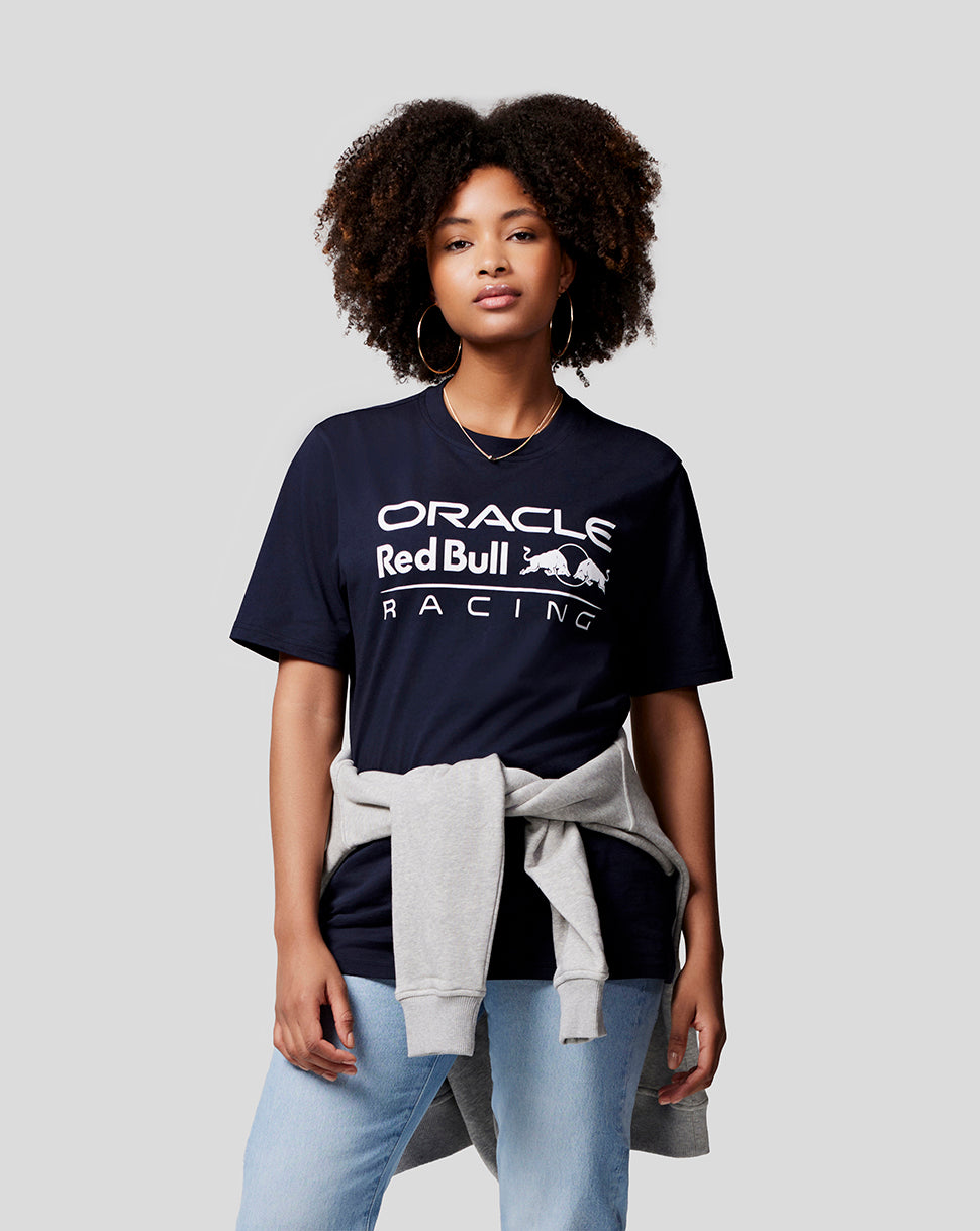 Oracle Red Bull Racing Unisex Large Front Logo T-Shirt - Night Sky