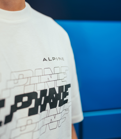 BWT Alpine Formula 1 Team Silverstone Oversized Unisex T-Shirt - Egret