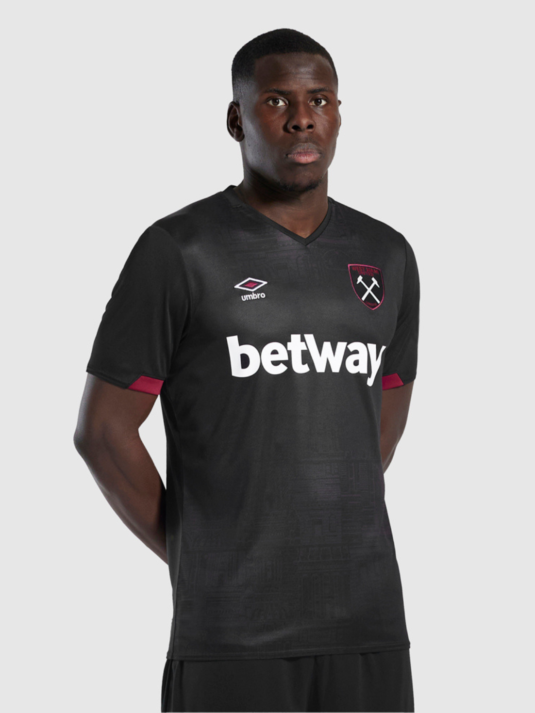 Herren West Ham 24/25 Auswärtstrikot – Schwarz - Schwarz