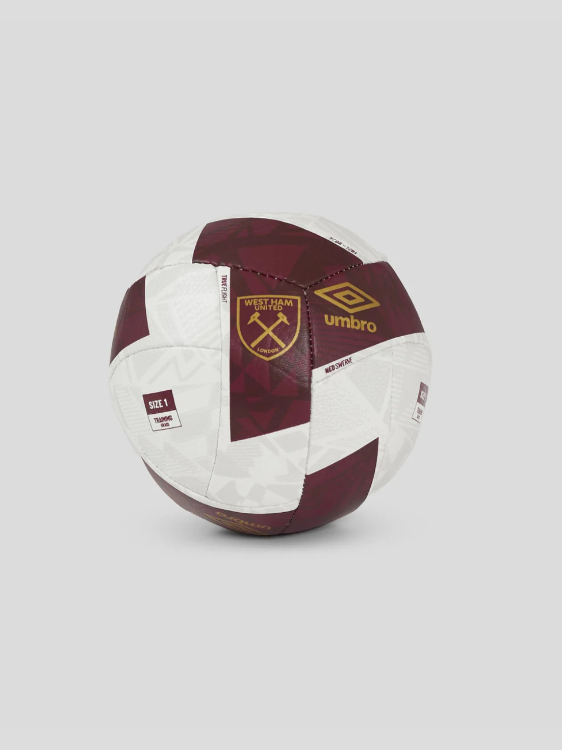 West Ham United Neo Swerve Mini Size 1 Ball - White