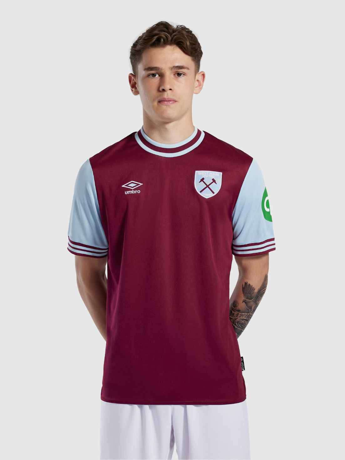 Junior West Ham 24/25 thuisshirt – bordeaux - Bordeauxrood