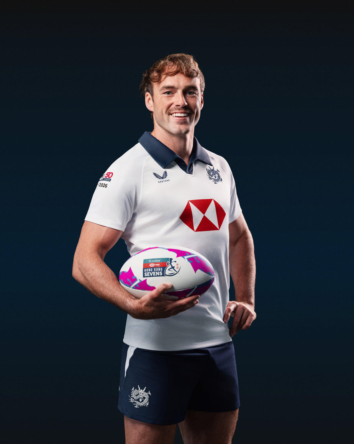 Hong Kong China Rugby Men's 2026 HK7s Limited Edition Away Replica Jersey - White