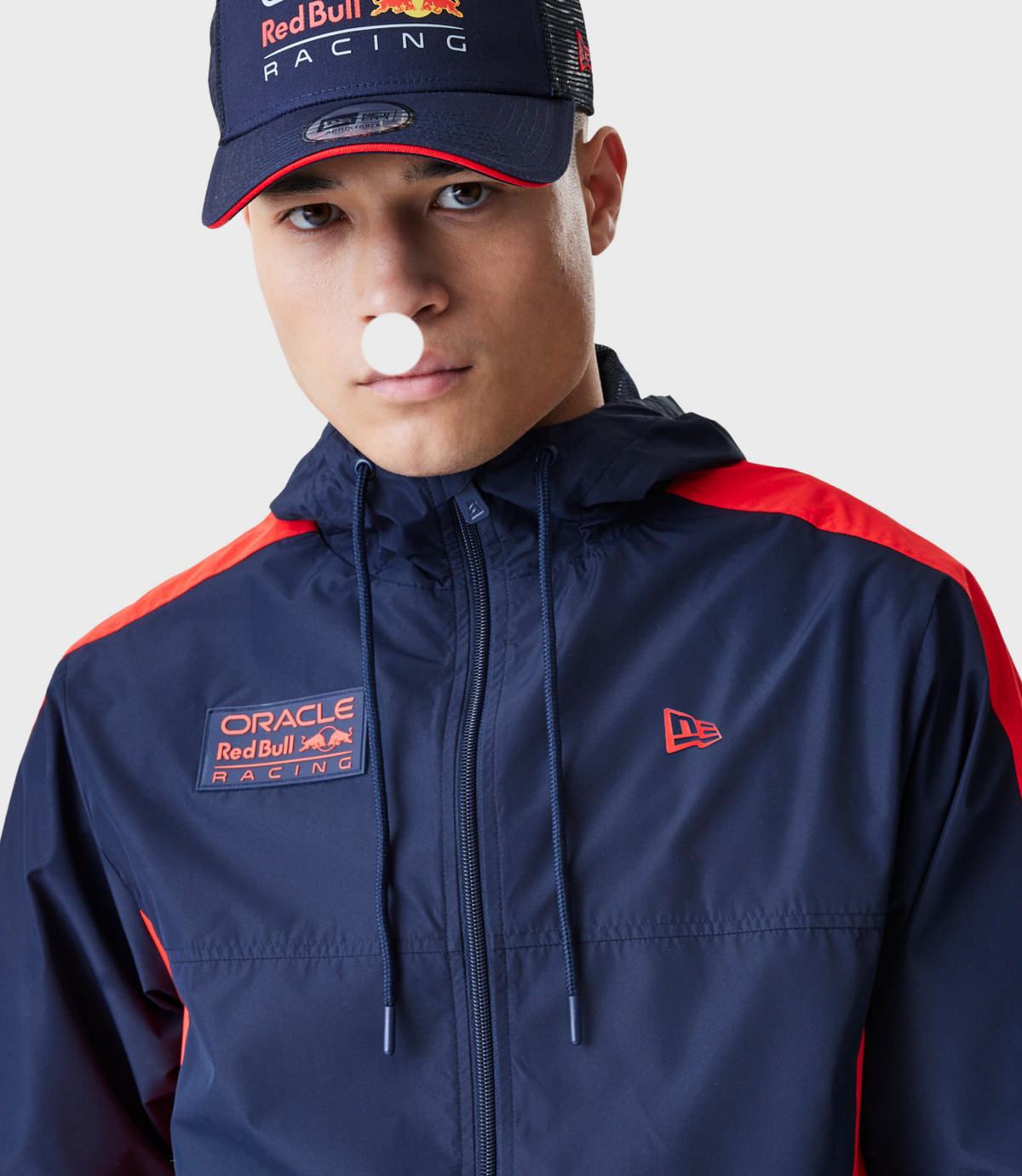 Chaqueta New Era Oracle Red Bull Racing Hombre Windrunner – Azul oscuro - Azul oscuro