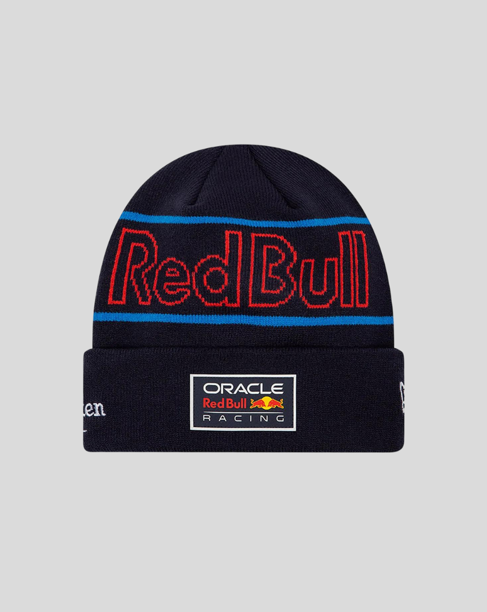 Oracle Red Bull Racing Max Verstappen Team Cuff Beanie - New Era - Night Sky/Hot Red