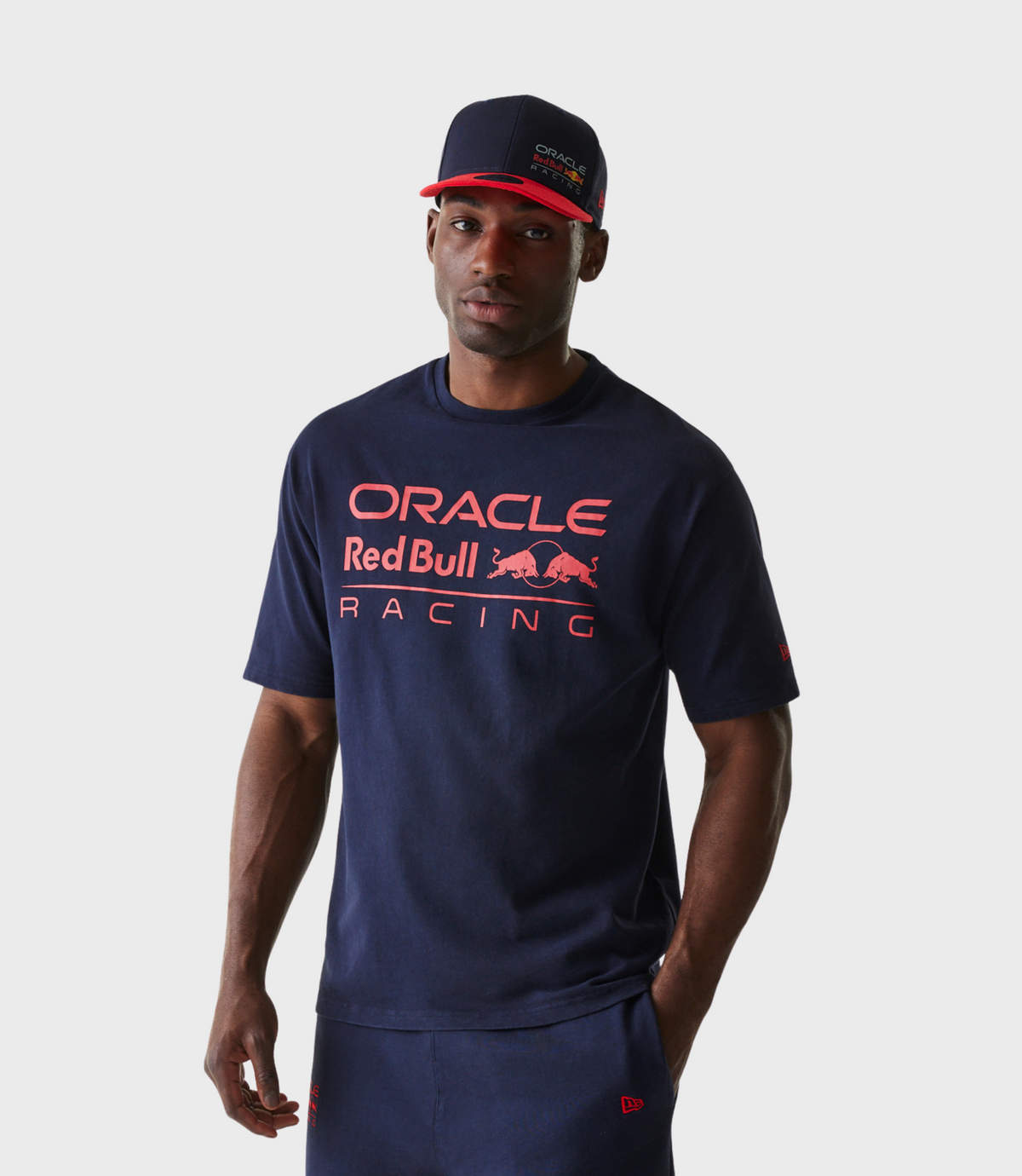 New Era Oracle Red Bull Racing Mens Oversized T-Shirt - Dark Blue - Dark Blue