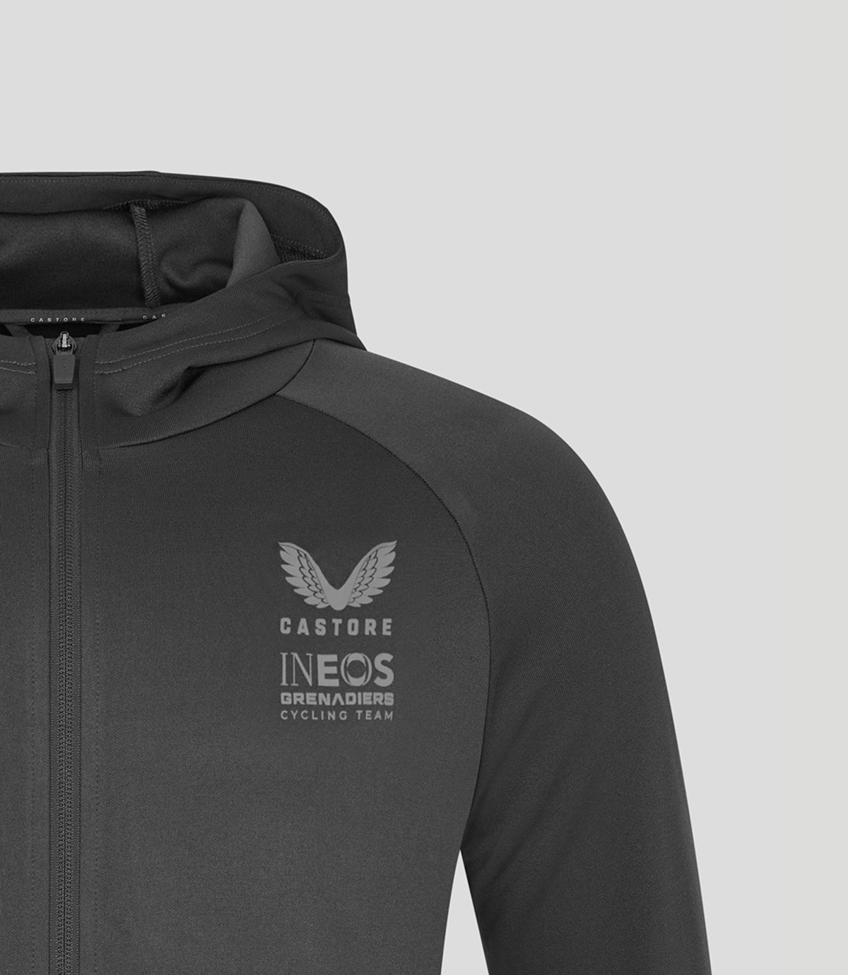Ineos Grenadiers 2025 Unisex Dual Brand Full Zip Hoodie - Grey - Grey
