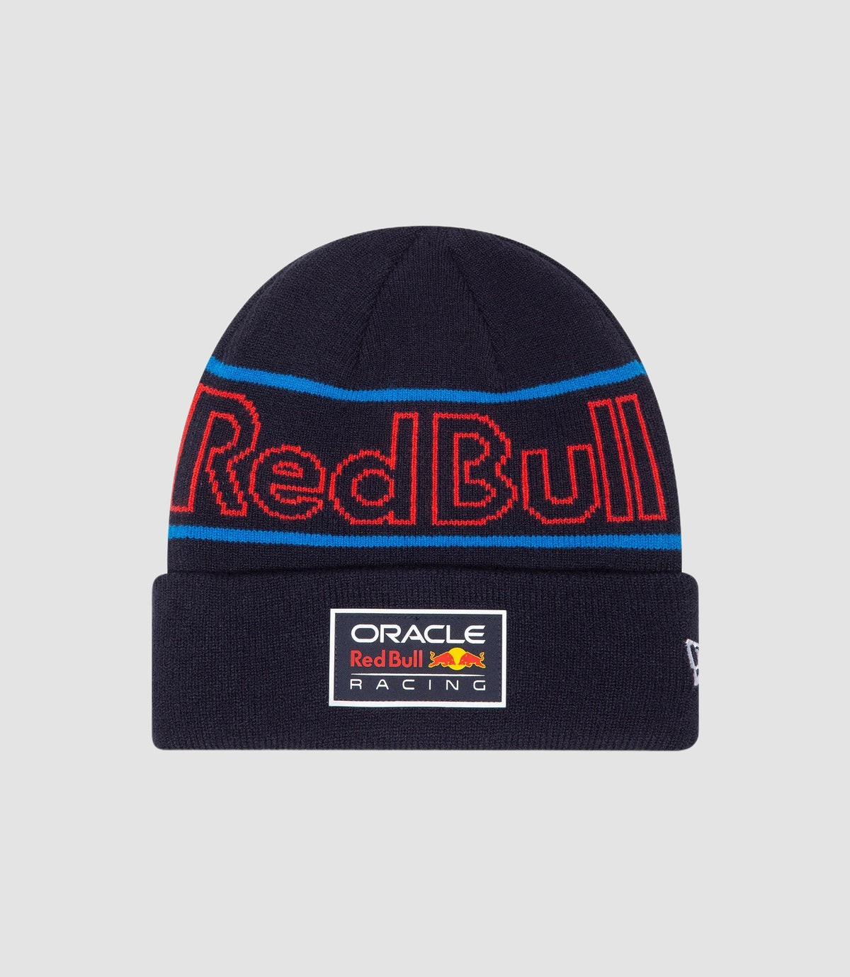 Oracle Red Bull Racing Junior Team Cuff Beanie - New Era - Night Sky/Hot Red