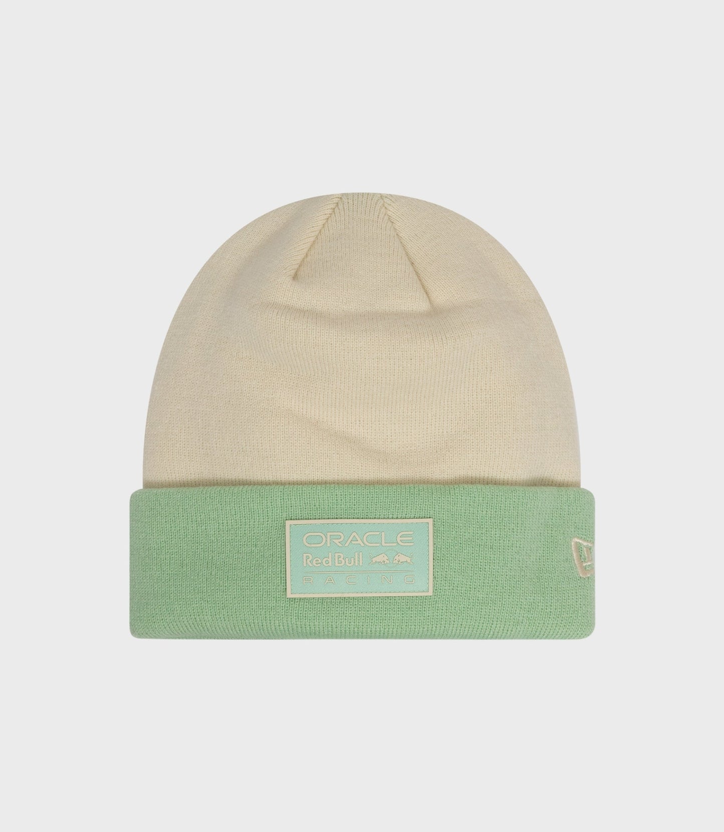 New Era X Oracle Red Bull Racing Contrast Cuff Beanie - Light Beige