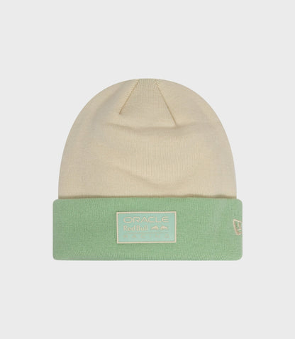 New Era X Oracle Red Bull Racing Contrast Cuff Beanie - Light Beige