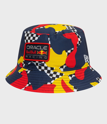 New Era X Oracle Red Bull Racing Abstract Tapered Bucket Hat - Dark  Blue