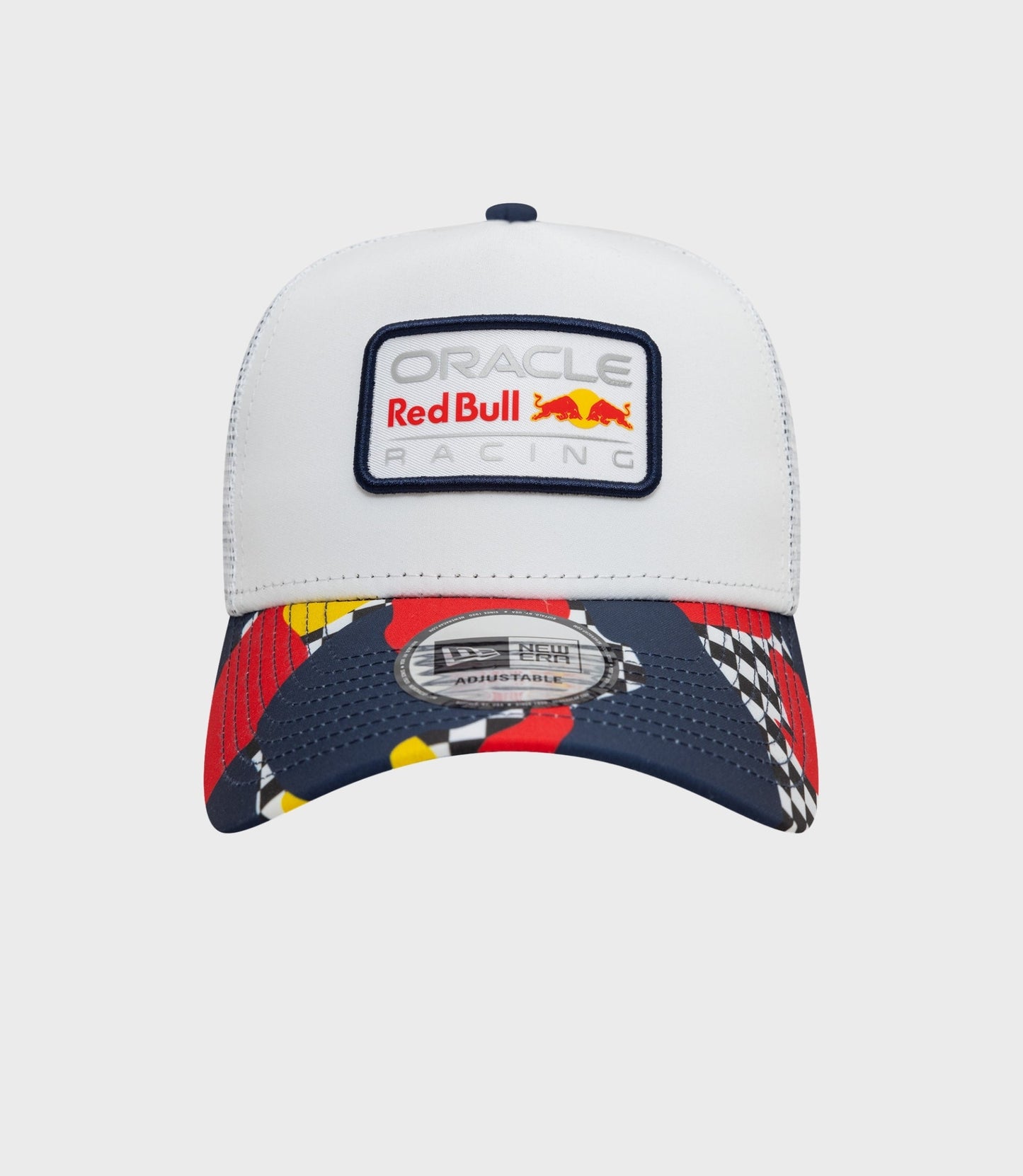 New Era X Oracle Red Bull Racing Abstract E-Frame Trucker Cap - White