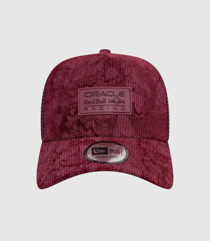 New Era X Oracle Red Bull Racing Cord 9Forty Cap® E-Frame Trucker Cap - Open Red