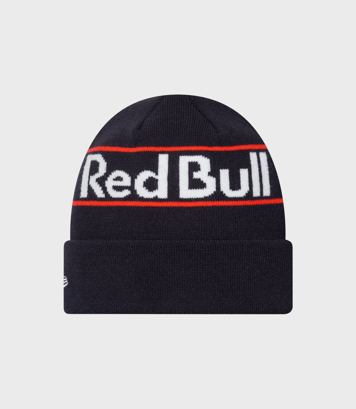 New Era x Oracle Red Bull Racing Team Wordmark Cuff Knitted Beanie - Dark Blue - Dark Blue