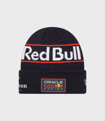 New Era X Oracle Red Bull Racing Junior Teamline Max Verstappen Cuff Knitted Beanie - Dark Blue