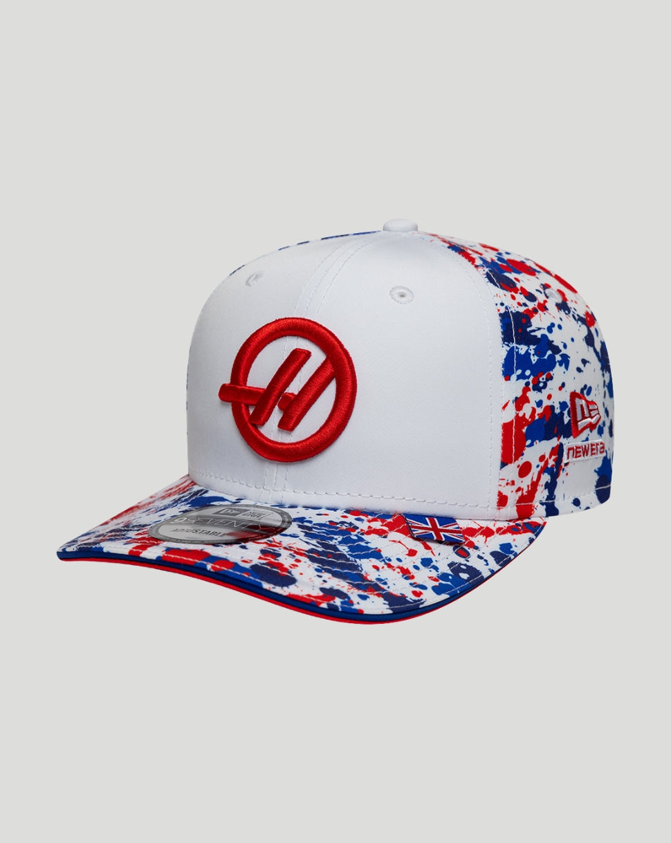 New Era x Official Haas Team Silverstone Race 9Seventy Stretch-Snap Cap - White - White