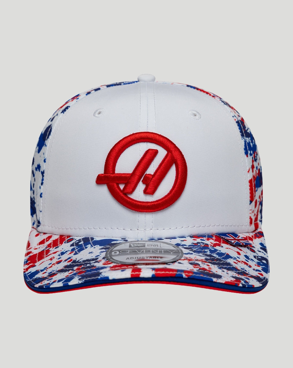 New Era x Official Haas Team Silverstone Race 9Seventy Stretch-Snap Cap - White - White