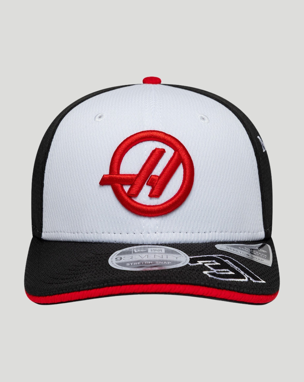 New Era x Offizielles Haas-Team Esteban Ocon 9Seventy Stretch-Snap-Cap – Schwarz - Schwarz