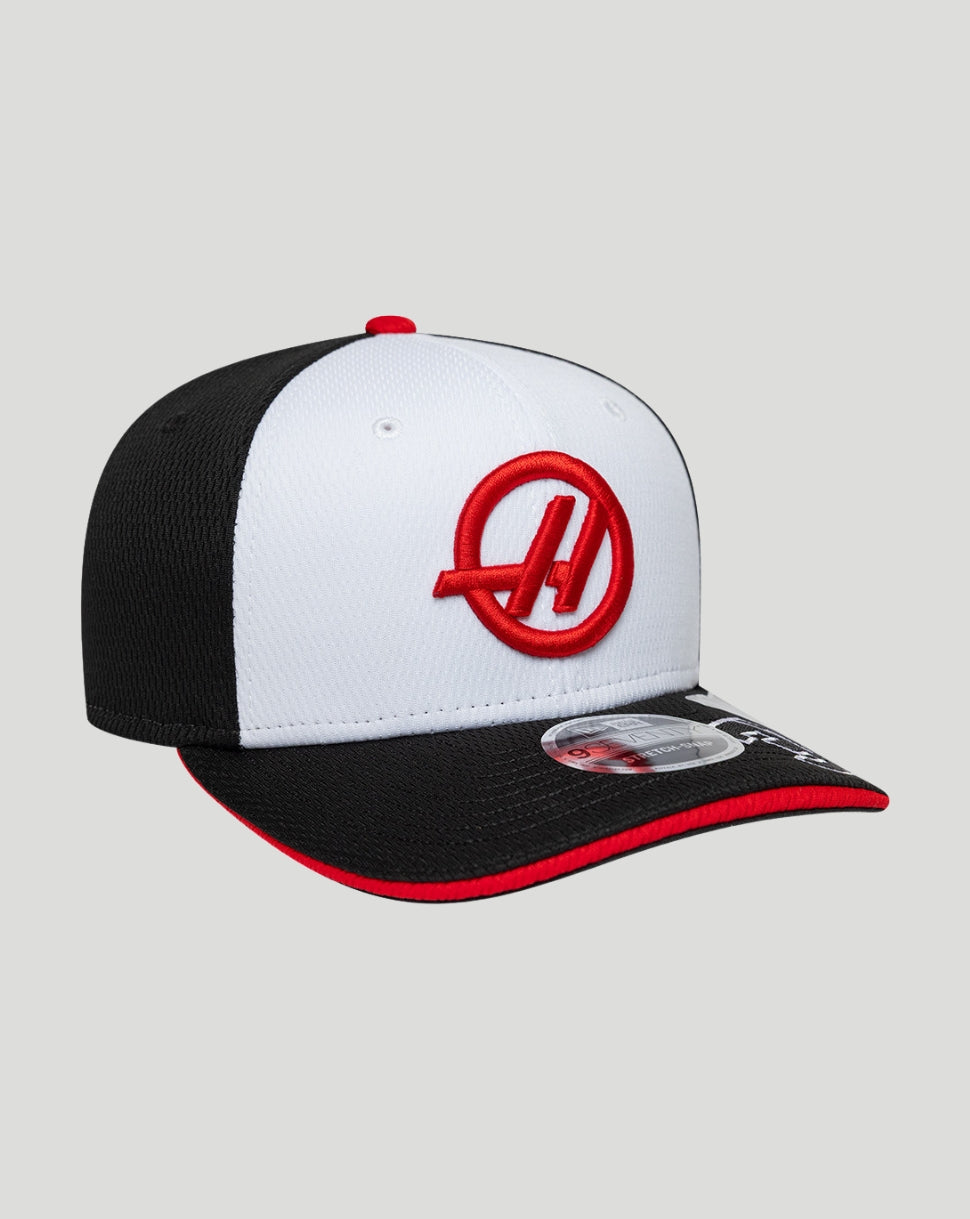 New Era x Offizielles Haas-Team Esteban Ocon 9Seventy Stretch-Snap-Cap – Schwarz - Schwarz