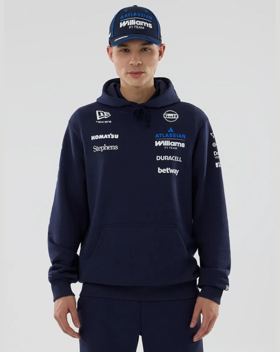 Sudadera con capucha Williams Racing 2026 F1 Hombre Team – Azul marino - Azul marino