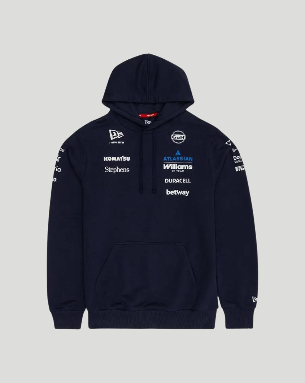 Sudadera con capucha Williams Racing 2026 F1 Hombre Team – Azul marino - Azul marino