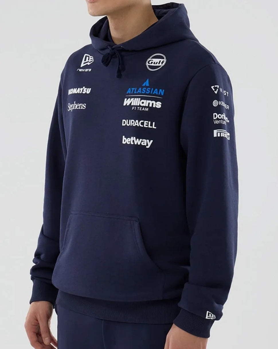 Sudadera con capucha Williams Racing 2026 F1 Hombre Team – Azul marino - Azul marino