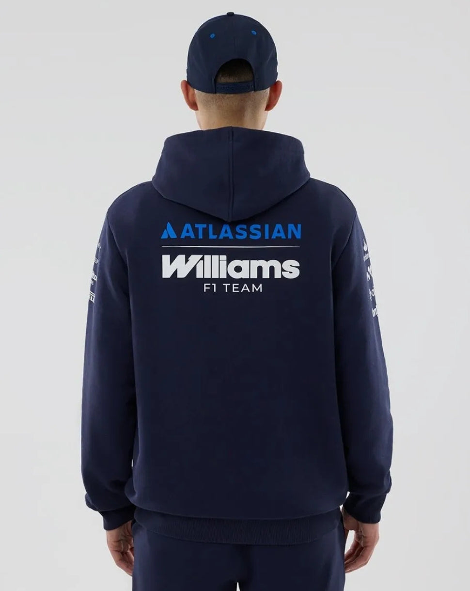 Sudadera con capucha Williams Racing 2026 F1 Hombre Team – Azul marino - Azul marino