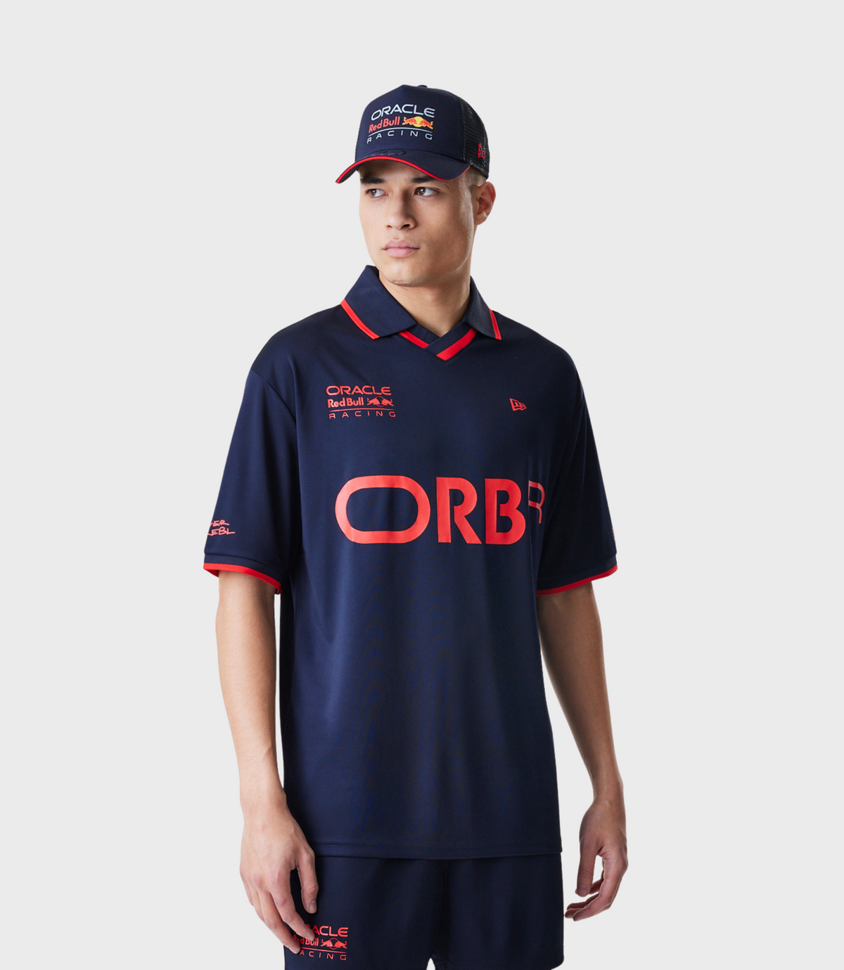 New Era Oracle Red Bull Racing Mens Graphic Football T-Shirt - Dark Blue - Dark Blue