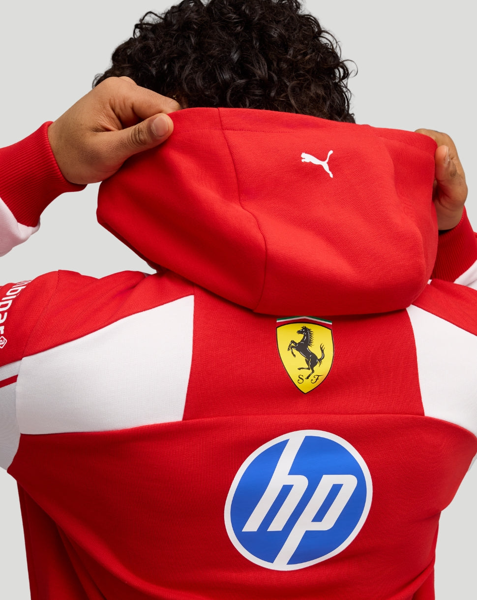 Scuderia Ferrari Herren Team Hoodie – Rot - Rot