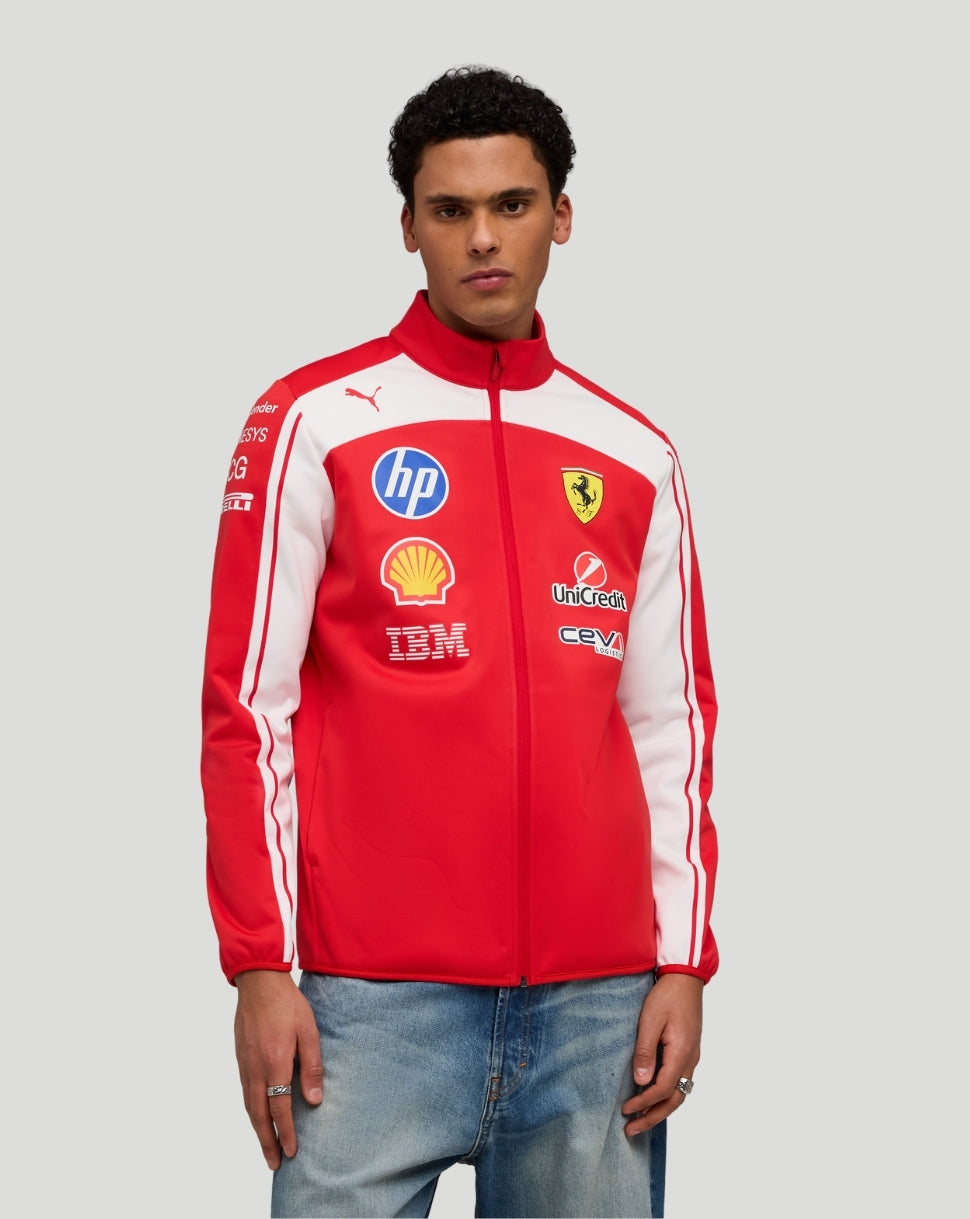 Scuderia Ferrari Heren Team Softshell Jas – Rood - Rood