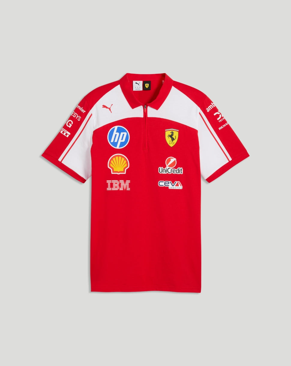 Scuderia Ferrari Heren Team Poloshirt – Rood - Rood